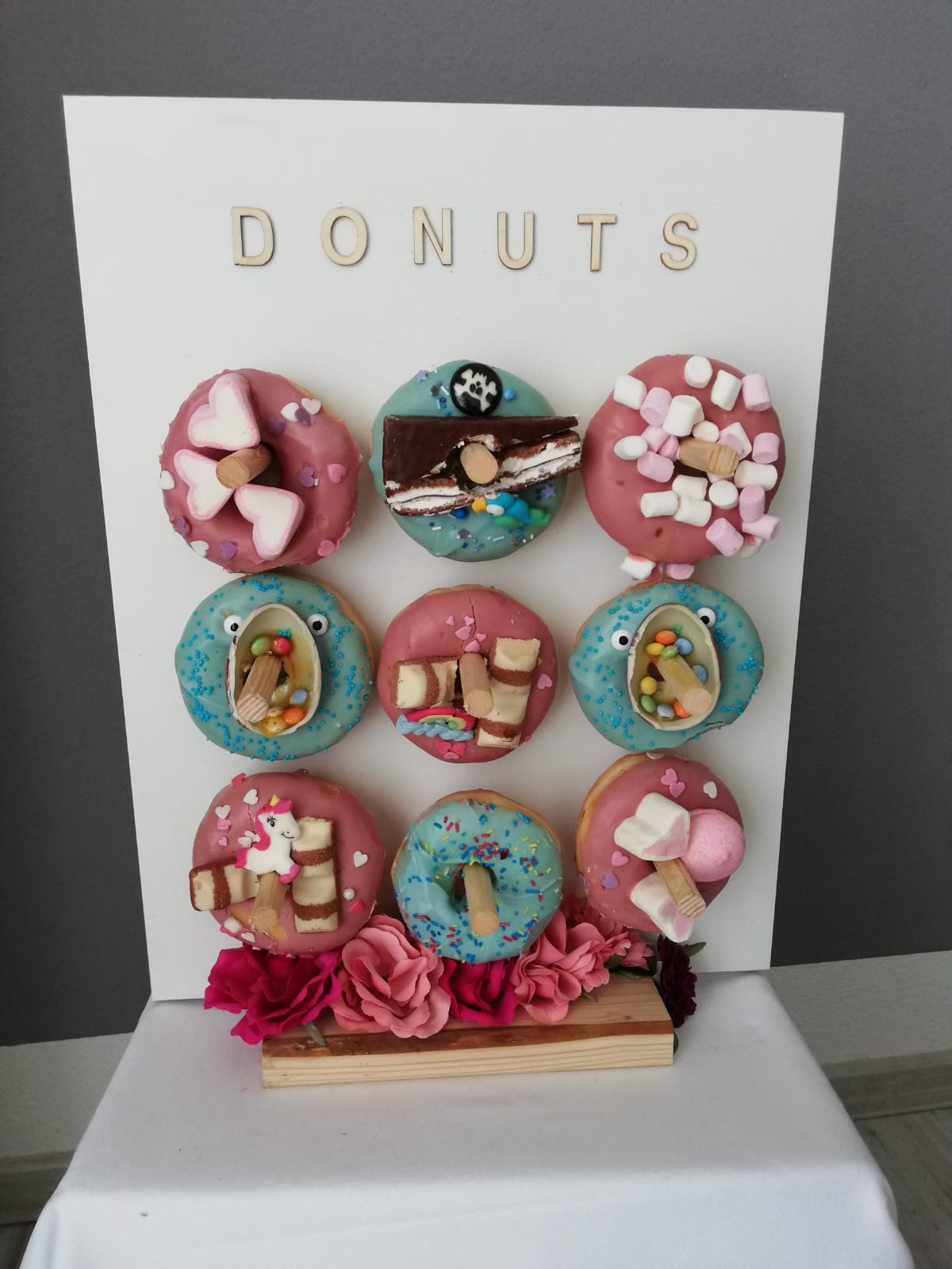 Candybar Donut Wand zum Aufhängen von Donuts